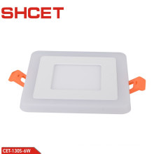 factory price double color panel light led multicolored round recessed surface panel